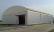 「ハイブリッドテント倉庫」：耐久・防犯性に優れた断熱パネル採用　タイ　サムットプラーカーン