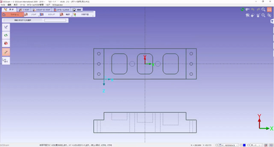 GO2cam DXFデータからの加工パス作成　部品加工用CAD/CAM