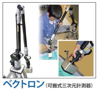 ベクトロン（3次元可搬式計測器）を用いての非接触、有接触測定致します